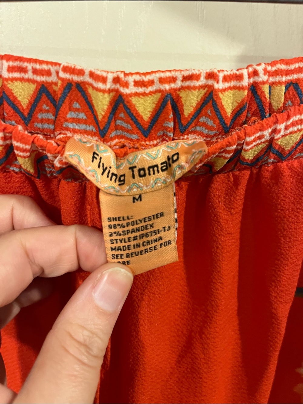 Flying Tomato Red Floral Wide Leg Pants - Picture 7 of 8